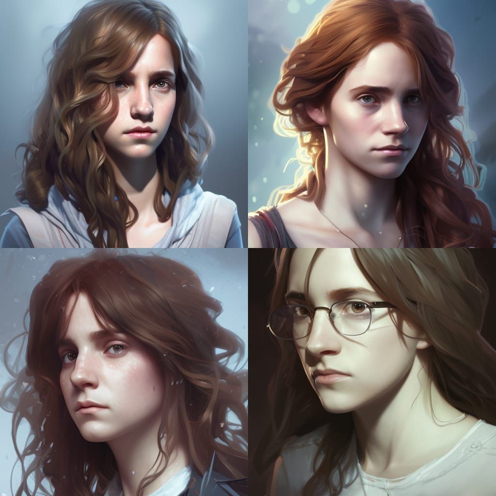 Detailed Portrait of Hermione with Dynamic Lighting