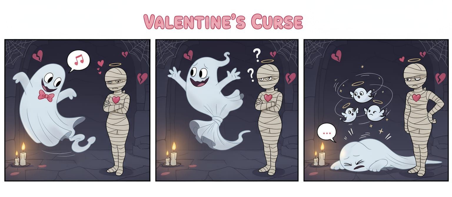Ghost's Valentine's Mishap: Falling for Mummy Girlfriend