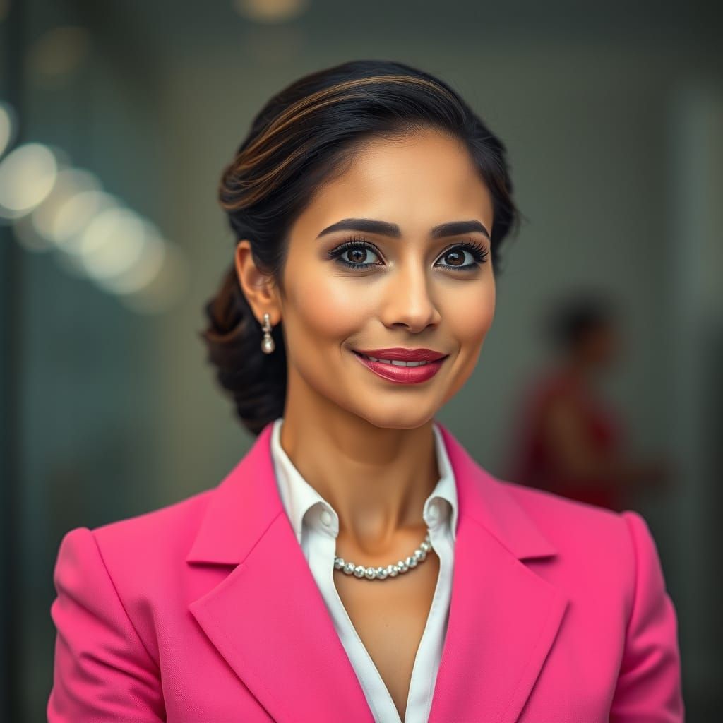 Confident Princess in Elegant Professional Attire