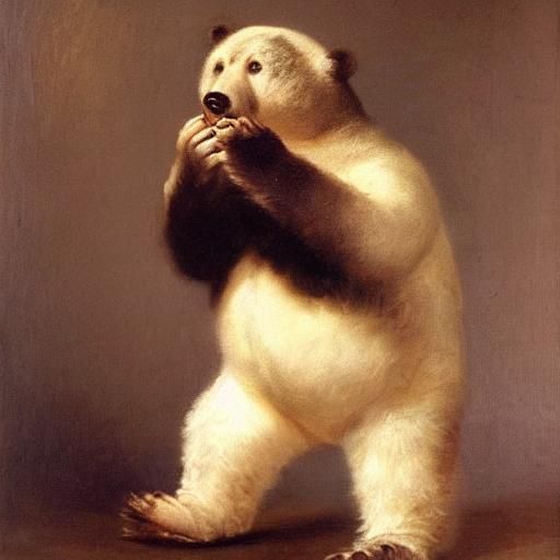 Bear Whistling, Classical Portrait