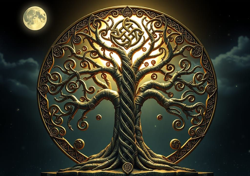 Celtic Tree of Life Digital Art