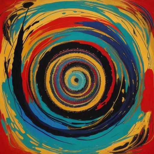 Yarn Bridge Between Worlds: Abstract Expressionism