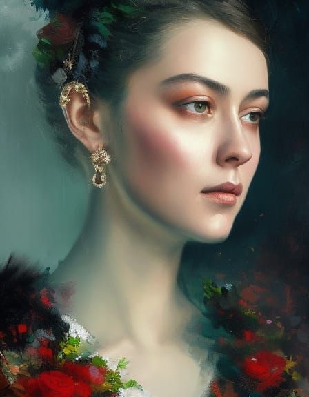 Grushenka Portrait in Victorian Speedpaint Style