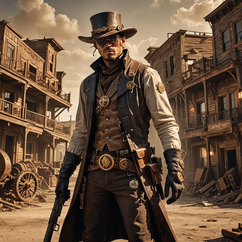 Steampunk cowboy