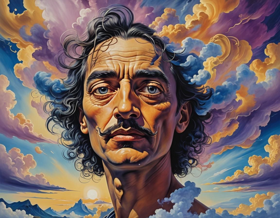 Surreal Portrait of Onagalla in Dream Landscape