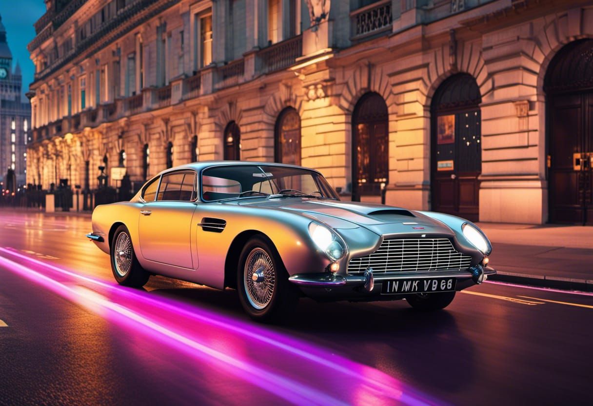 Silver 1960 Aston Martin DB9