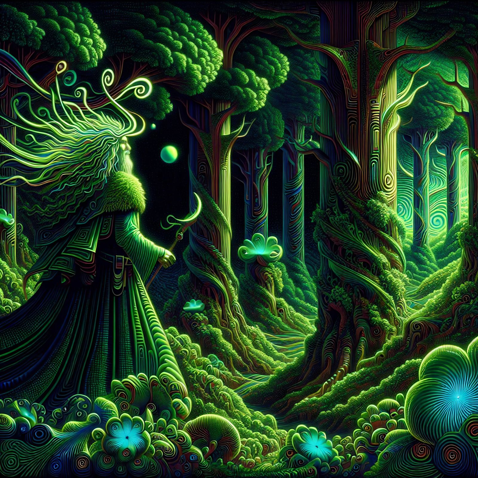 Lord of Phantom Vapors in Mystical Forest