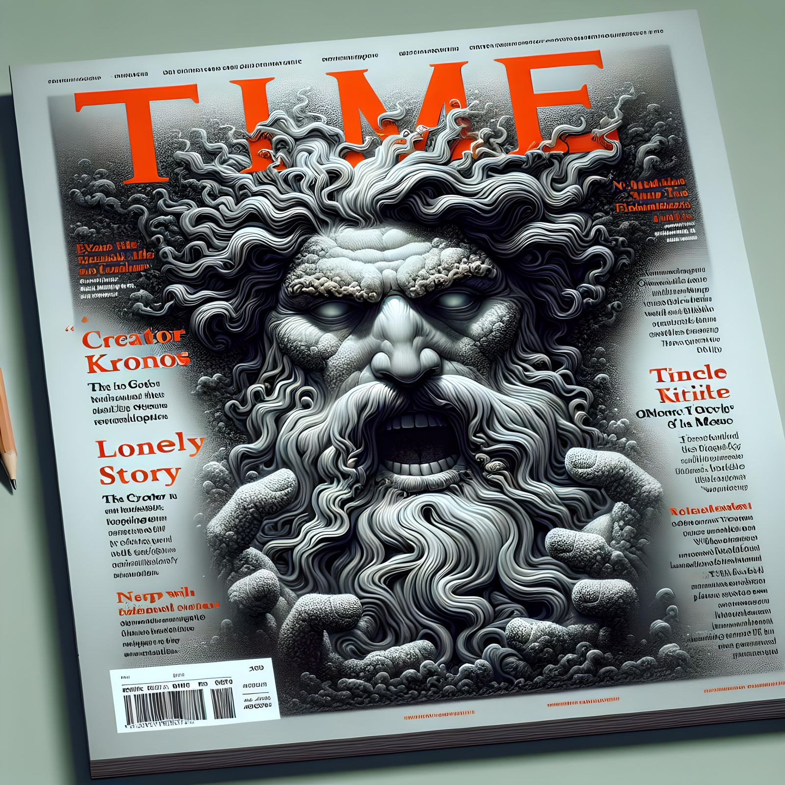 TIME Magazine Cover Featuring Kronos Portrait