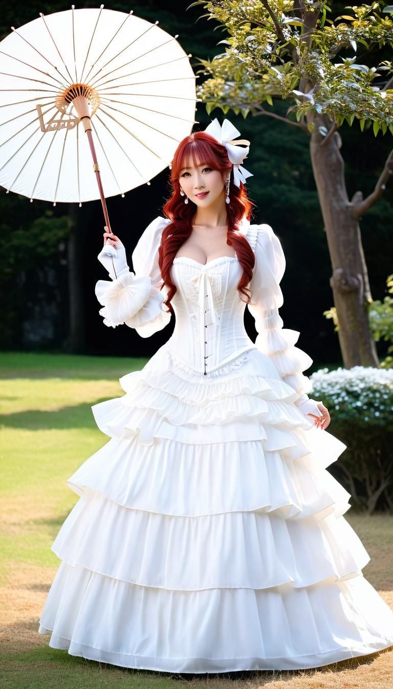 Victorian Dress Fashion Shot in Harajuku