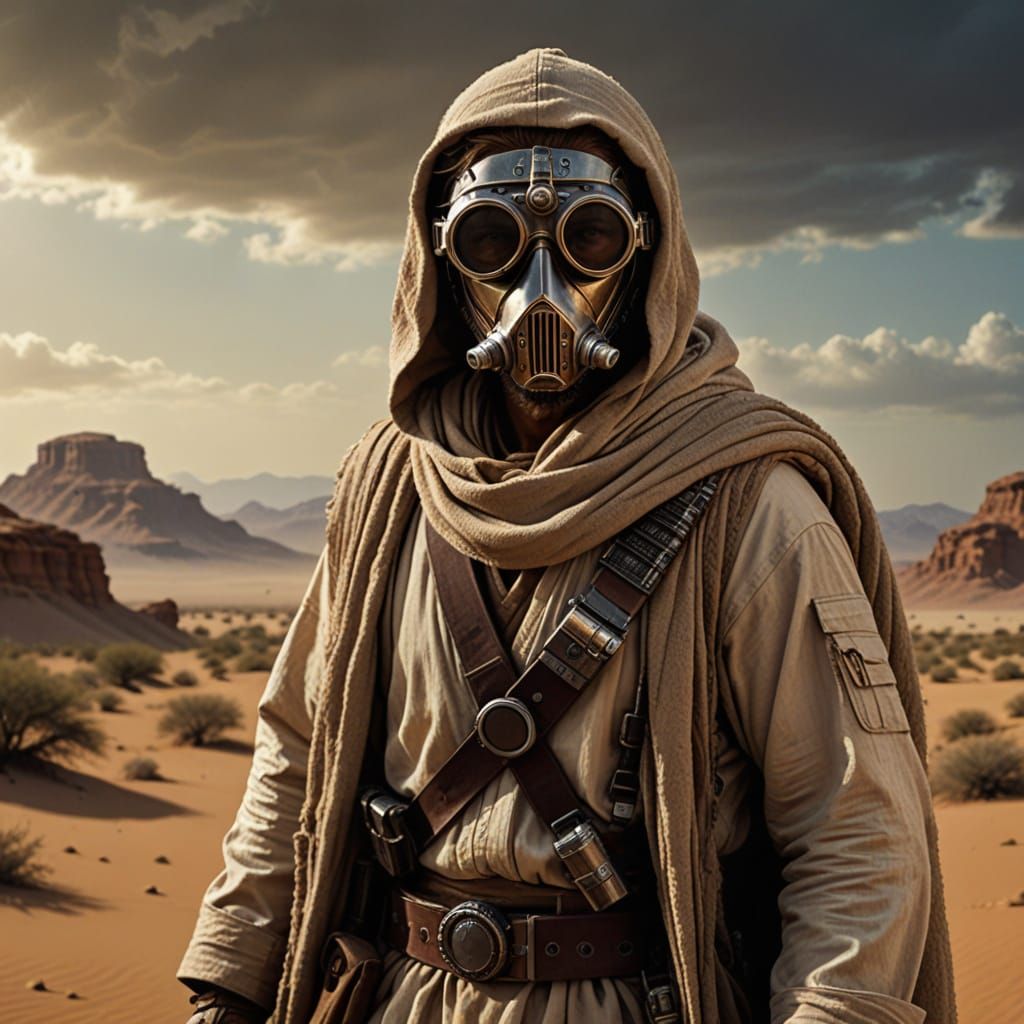 Tusken Raider Reimagined in Hyperrealistic 3D Digital Art