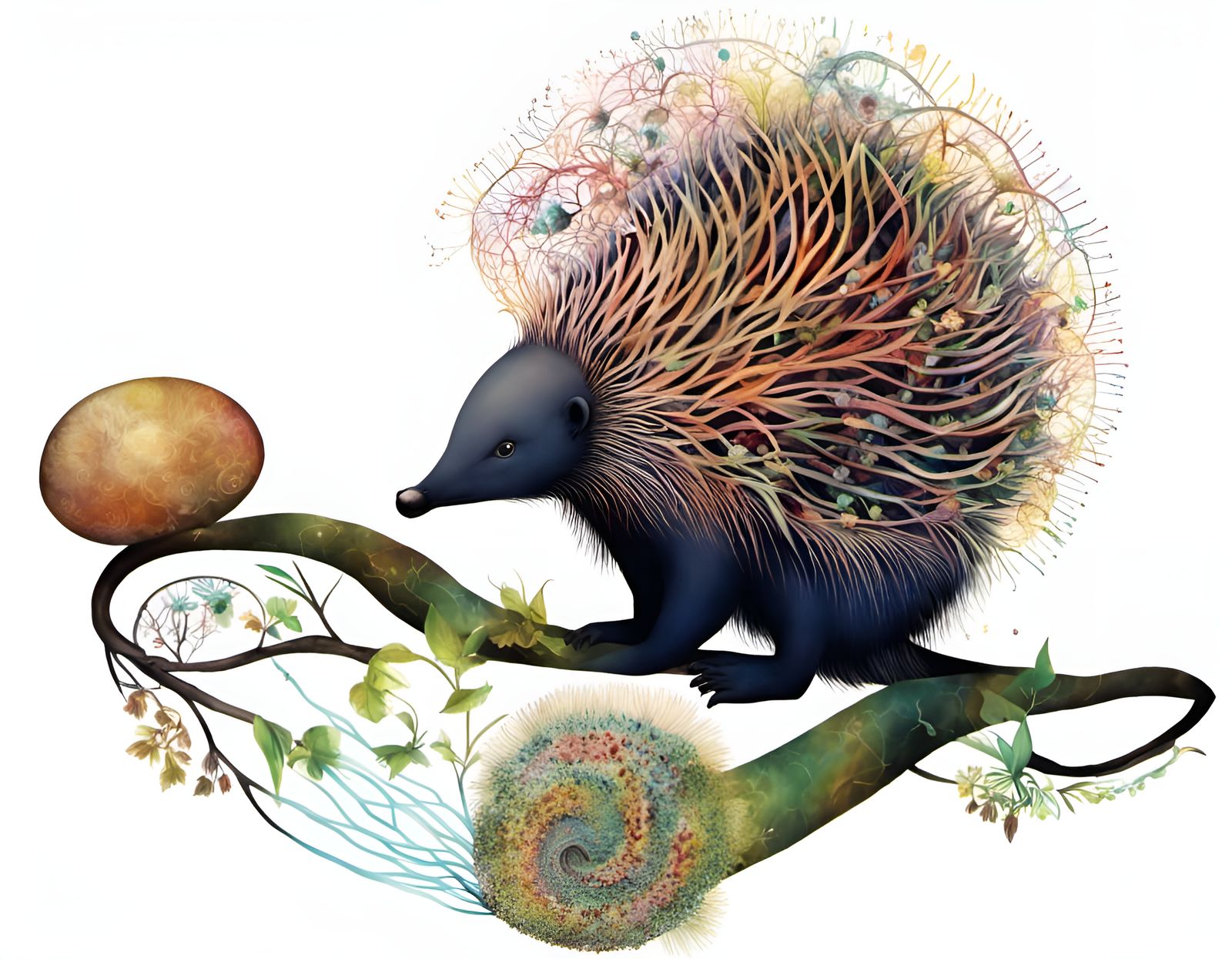 Echidna Touring Wonders of the World in Abstract Art