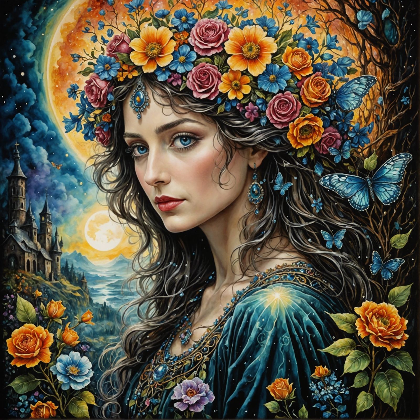 Memento Mori: Time is an Illusion, Symbolic Painting