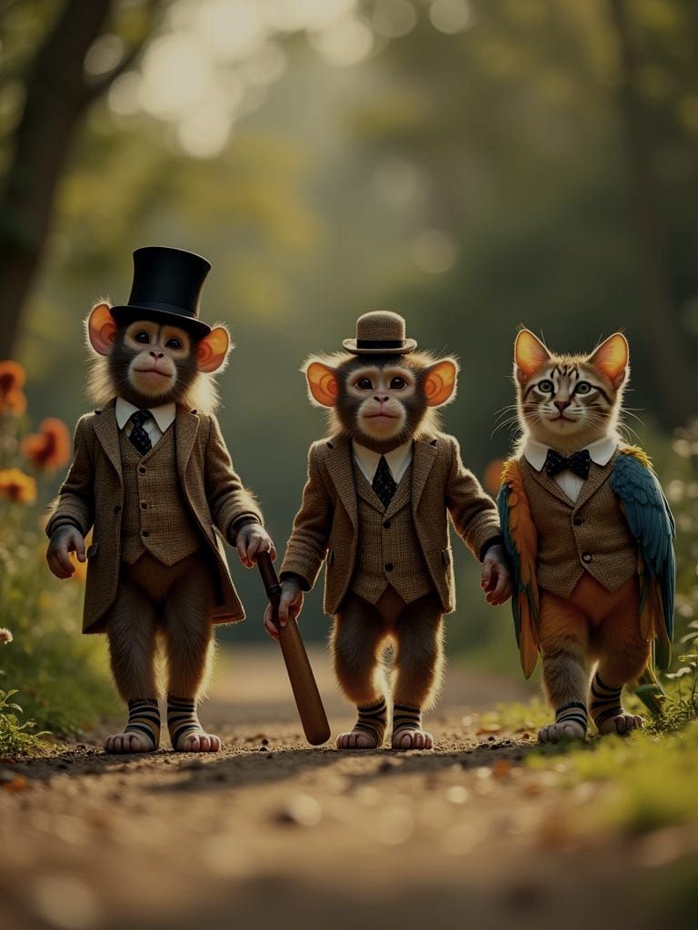 Humorous Anthropomorphic Animals in Professional Photography