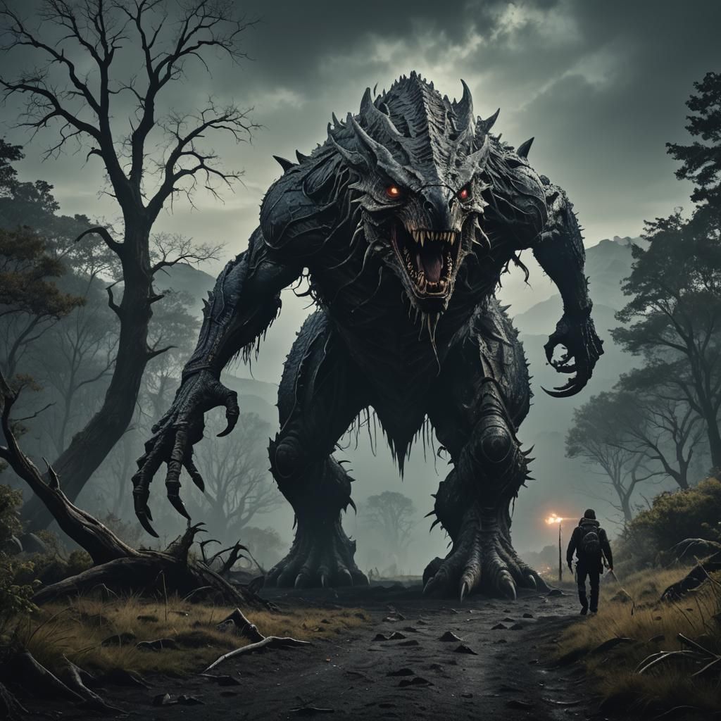 Terrifying Creature in Horrifying Landscape: RPG Horror Post...