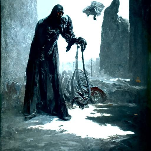 The Grim Reaper in Dark Fantasy Style