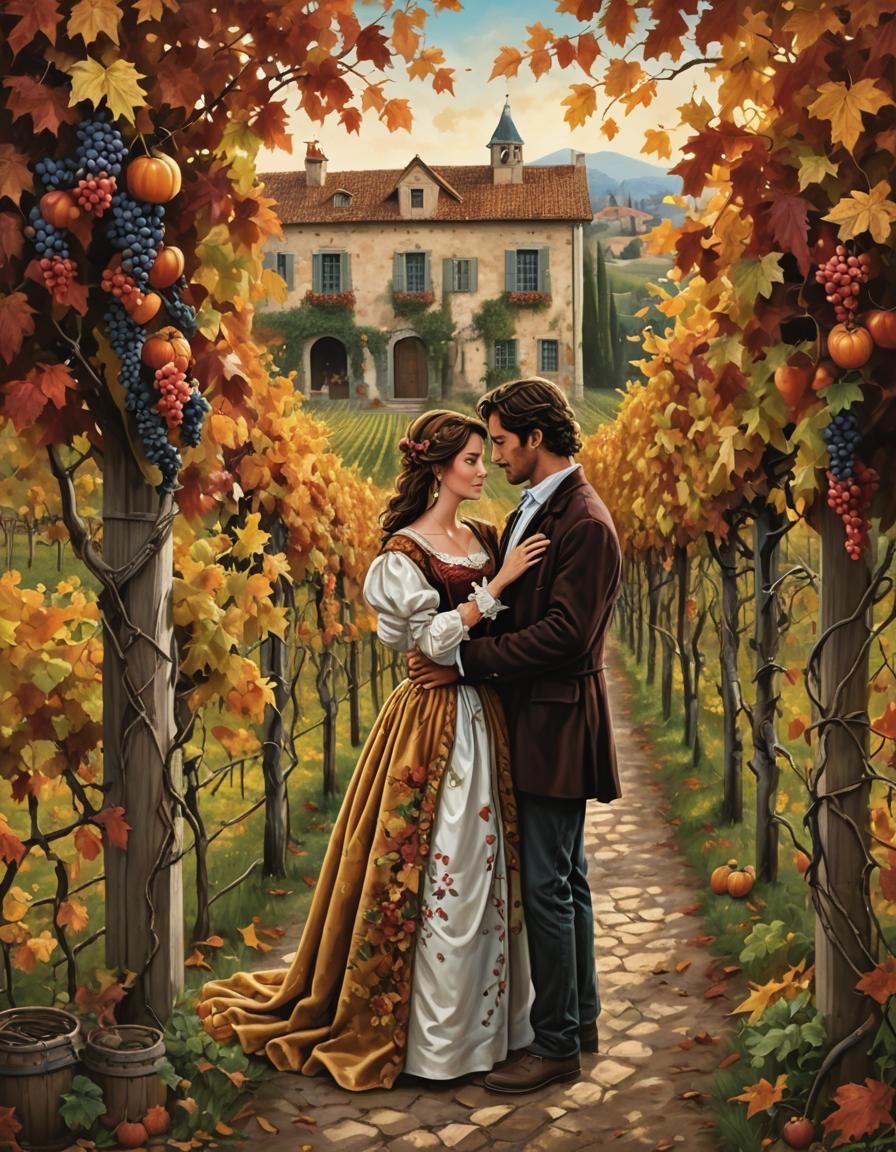 Baroque Romance Novel Cover: Autumn Love