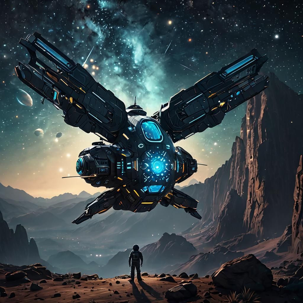 Organic Spacecraft in Dekakosmo Techs Scene