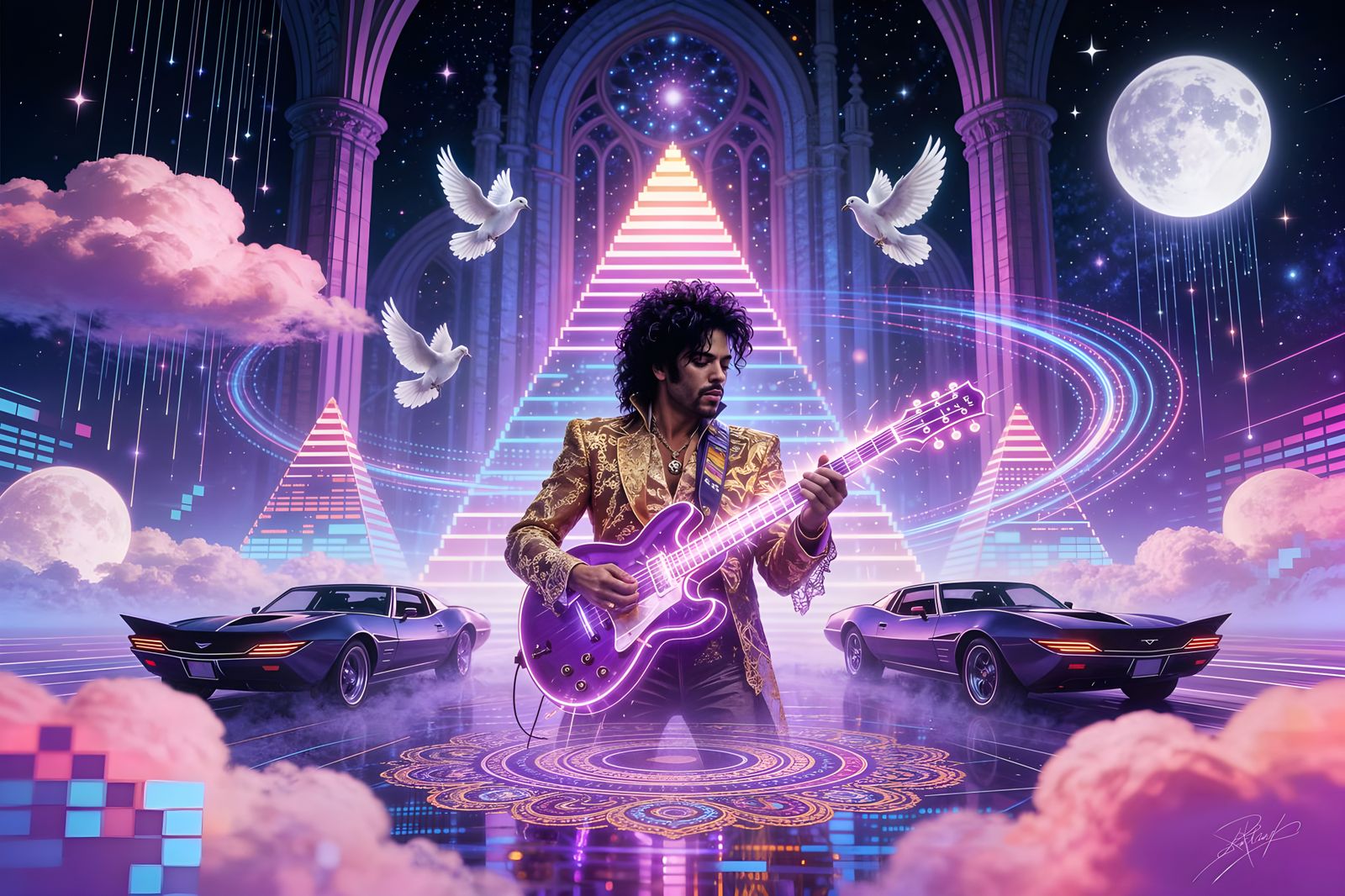 Prince Dreamscape: Surreal Cosmic Cathedral of Music
