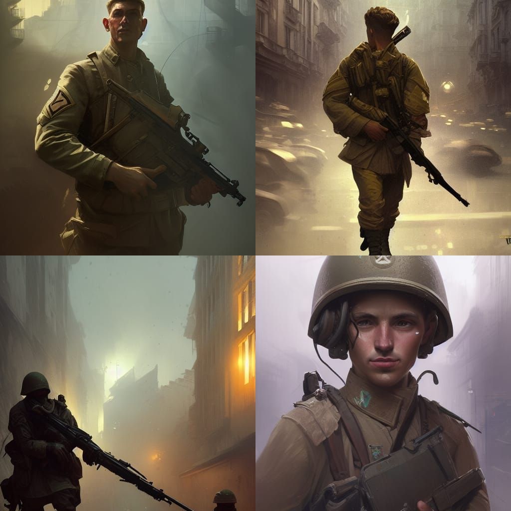 WWII Soldier Travels to 2050: Concept Art