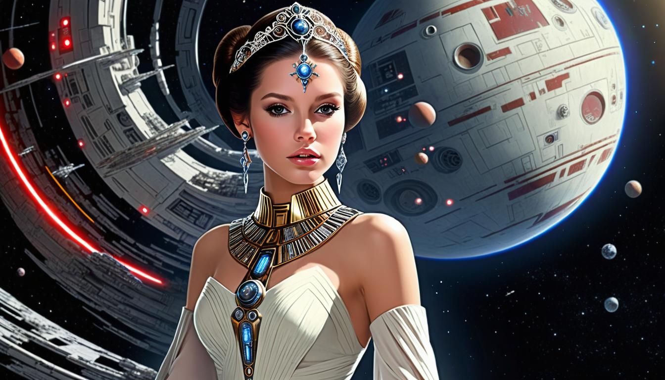 Fractal Star Wars Princess in Space