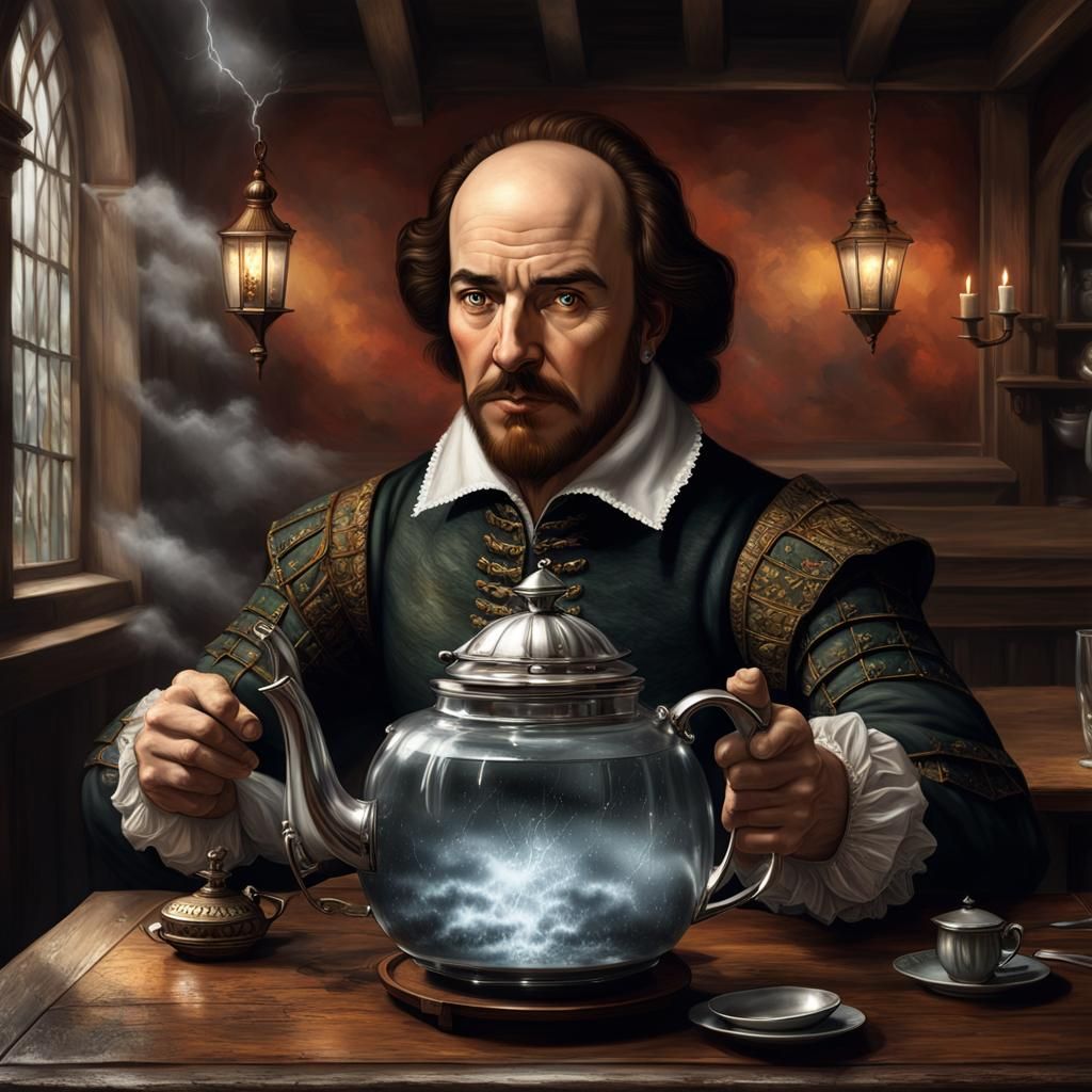 Shakespeare and Teapot Tempest, Digital Art