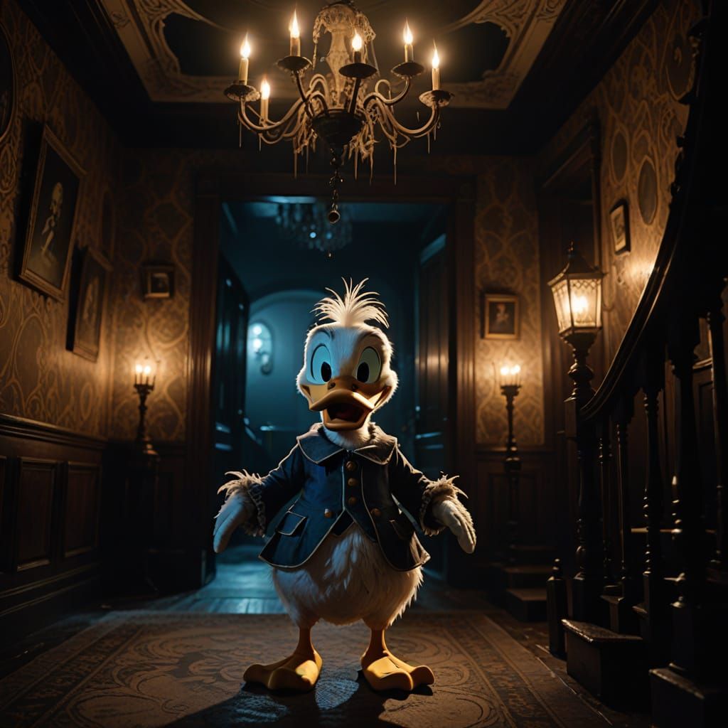 Donald Duck in a Haunted Mansion, Cinematic Hyperrealism
