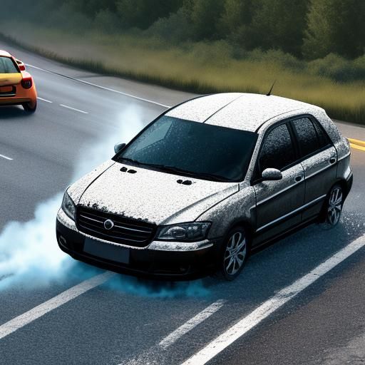 Surreal Heatwave: Cars Melting on Road