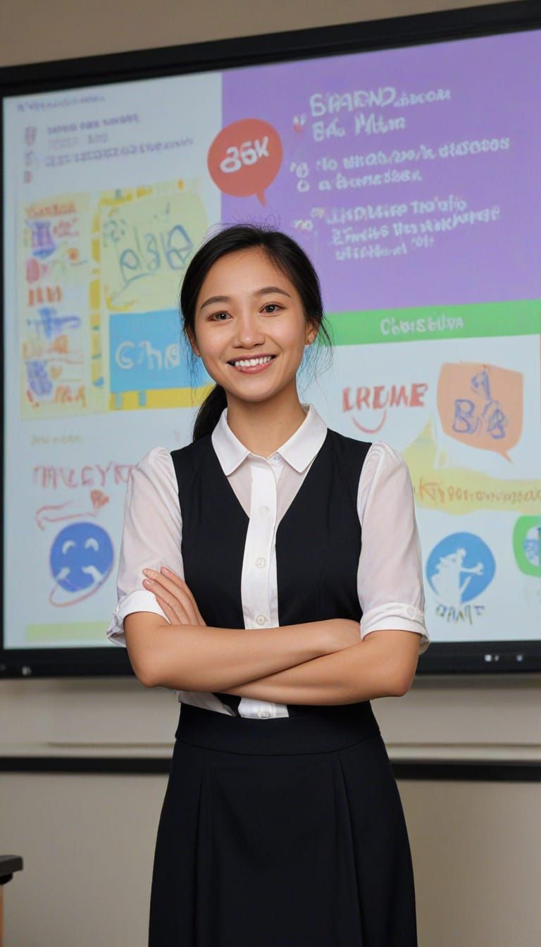 Teacher Inspires Students in a Vibrant Educational Setting