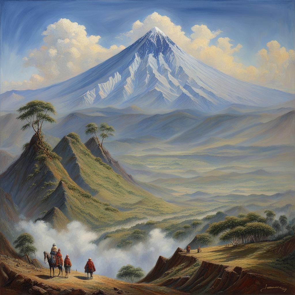 Mount Sumeru: Oil Painting of a Thousand Worlds