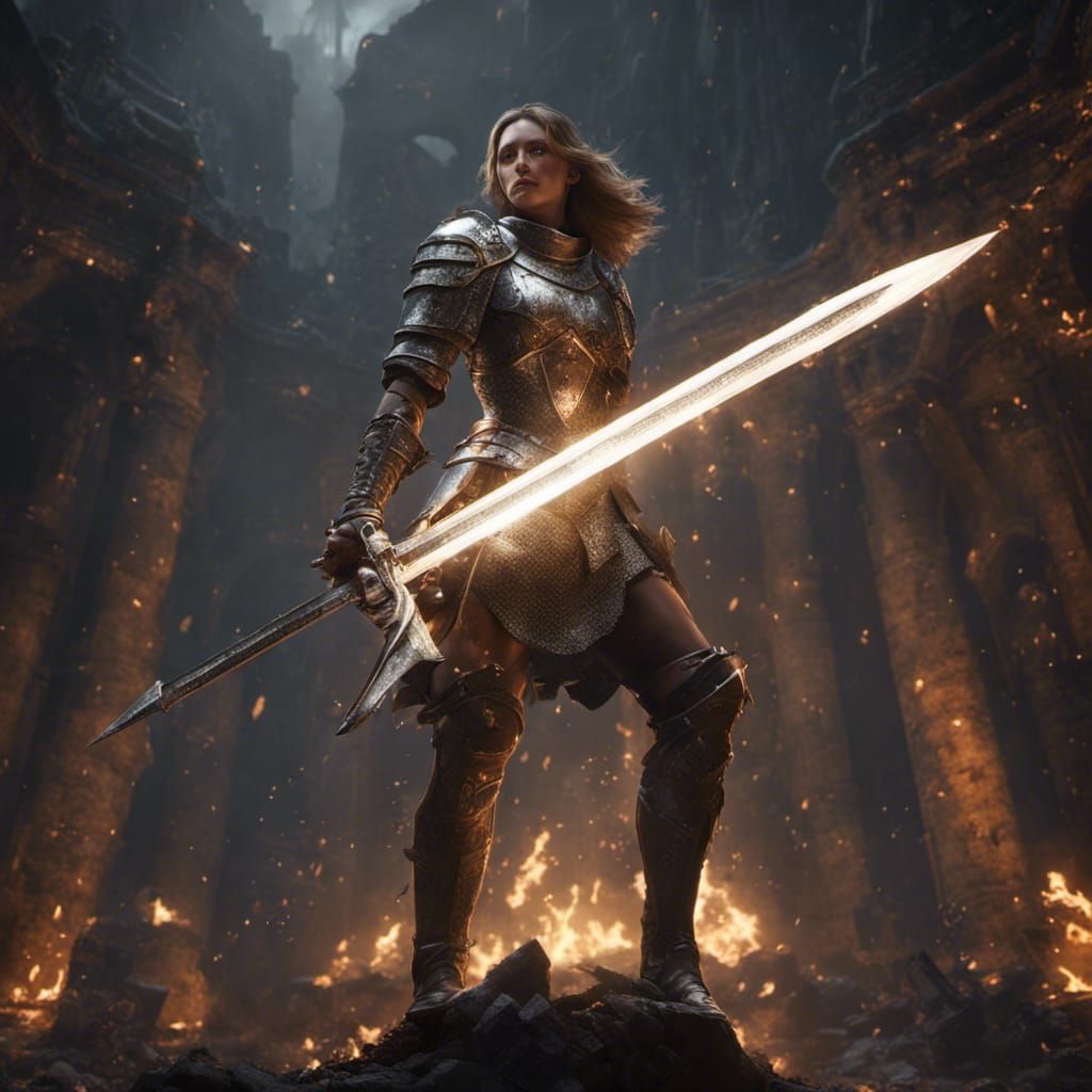 Joan of Arc: Dark Fantasy Concept Art