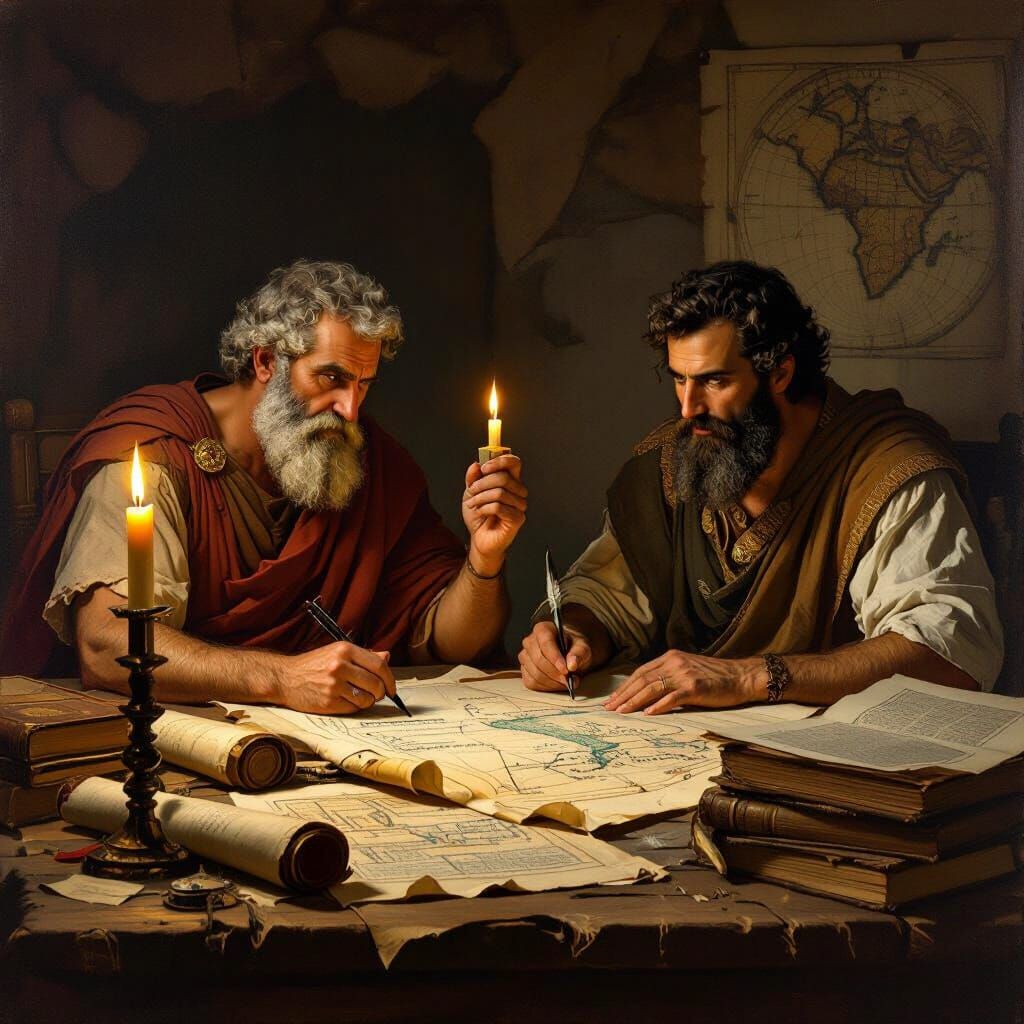 Ancient Historians Document India by Candlelight