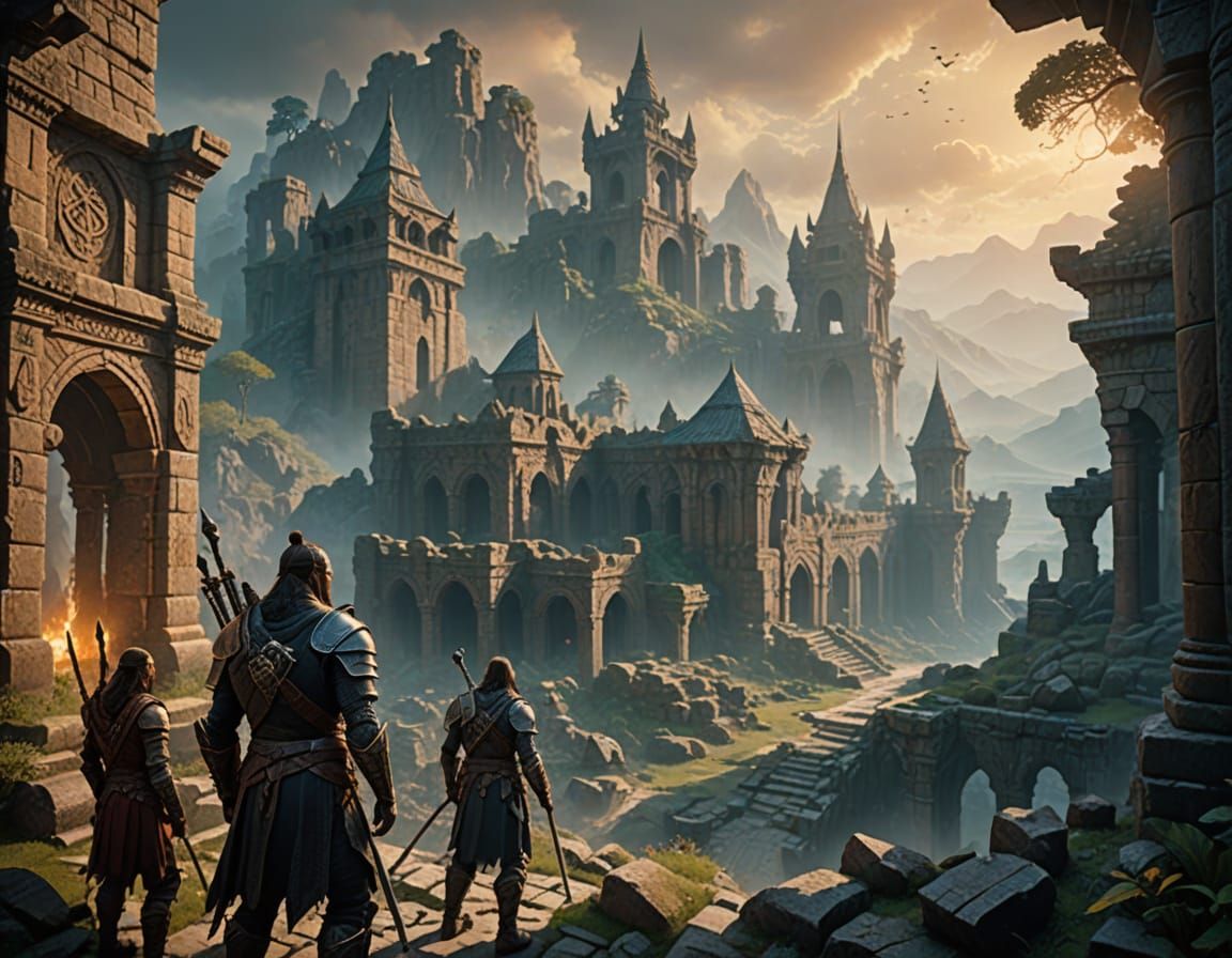 Epic Fantasy Gathering in a Rich, Ancient World