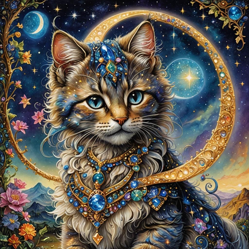 Bejeweled Starlight Kitten