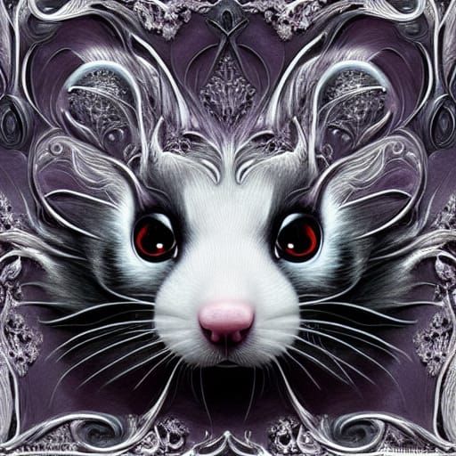 Magical Ferret with Chrome Filigree Details