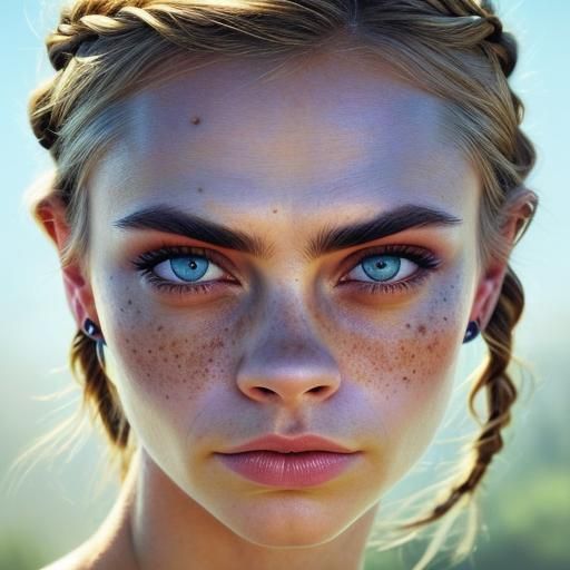 Ethereal Portrait of a Young Beauty in Warm Hues