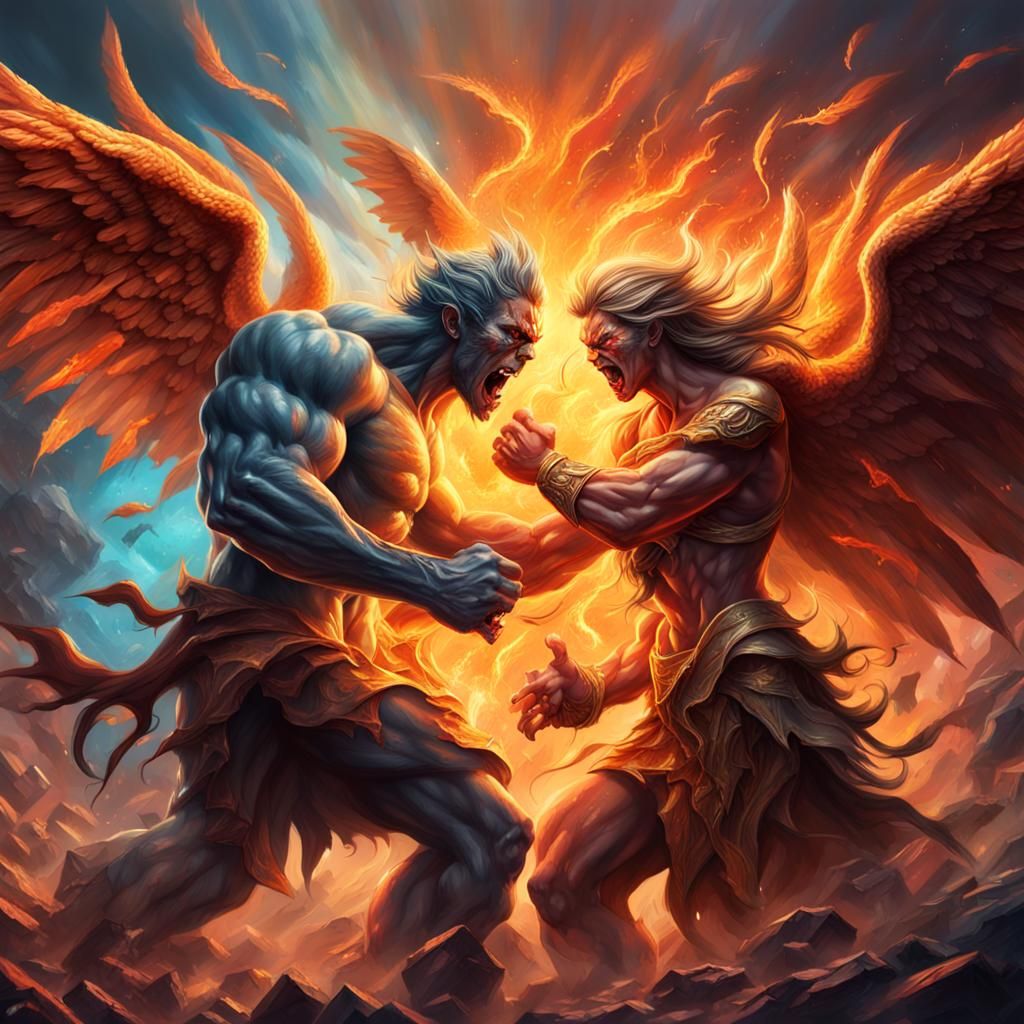 Angels and Demons Clash in Epic Battle