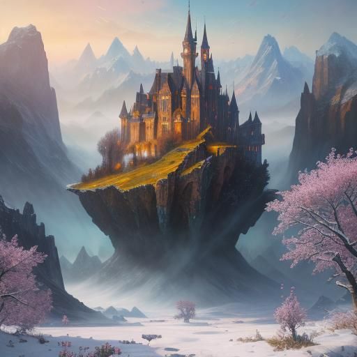Springtime Love Blooms in a Fantastical Landscape