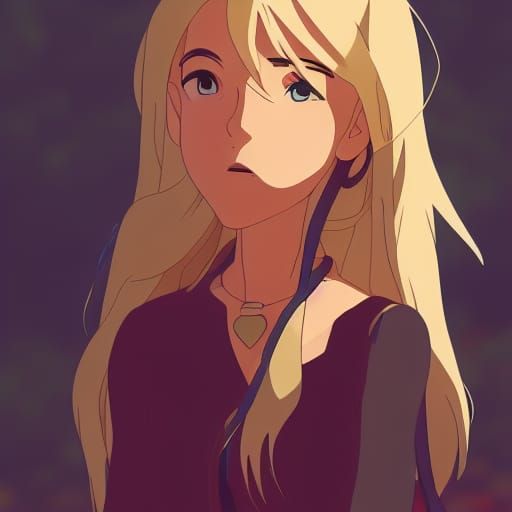 Sassy Latina Woman in Anime Style