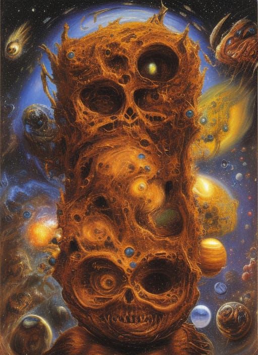 Cosmic Horror from Deep Space in 8K Resolution