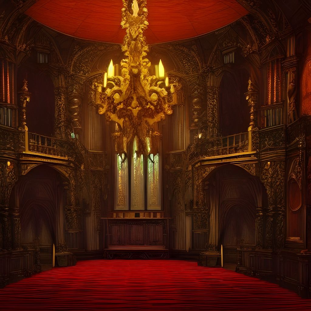 Haunted Chapel of Evil Men, Hyperrealistic Style