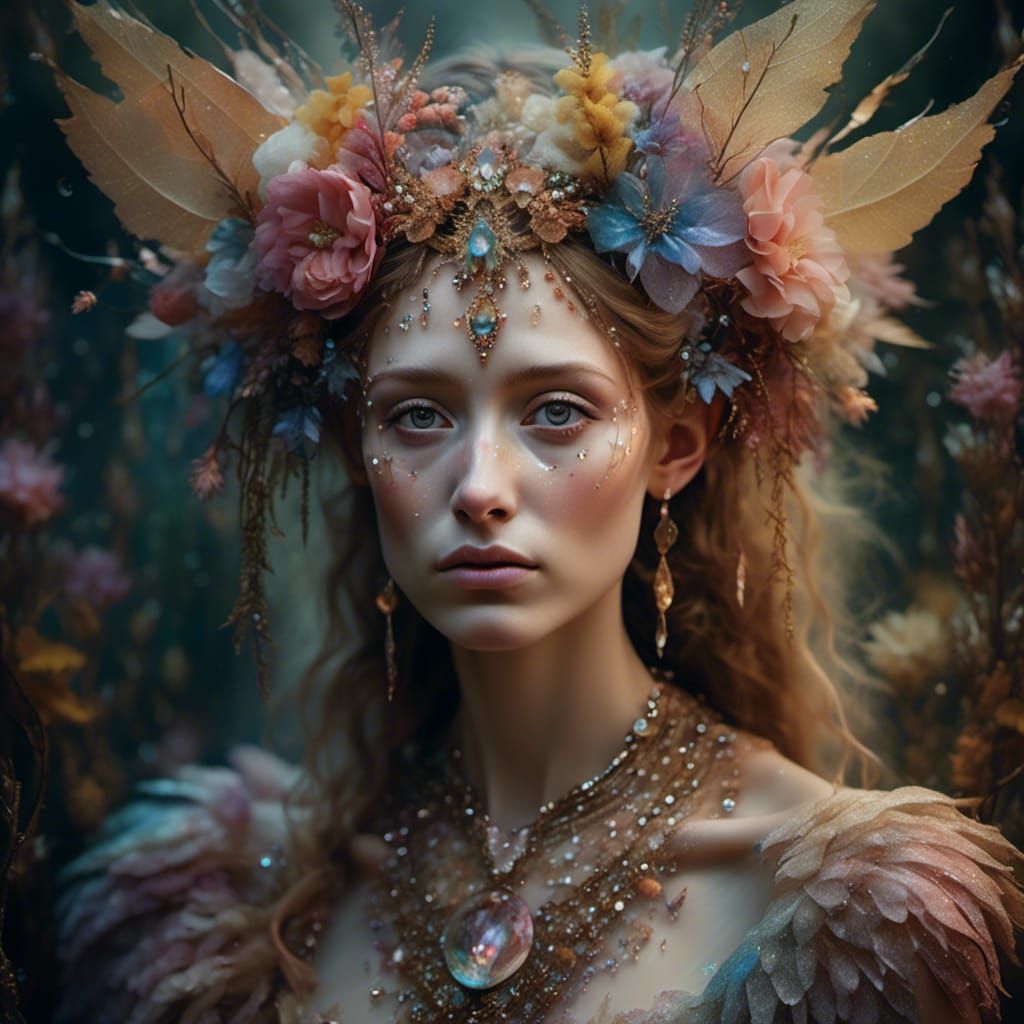 <lora:Magical:1.0> with a tear on cheek