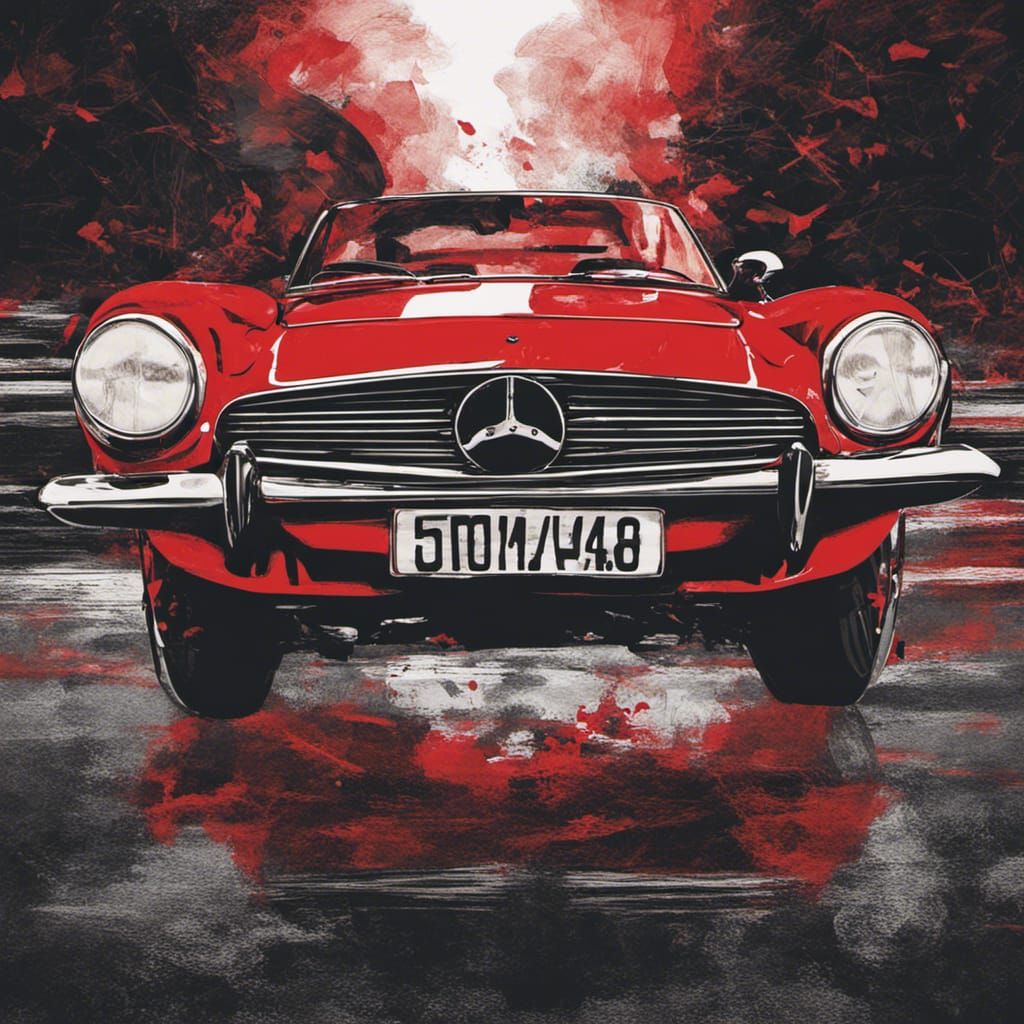 Red Race Car Generated by AI