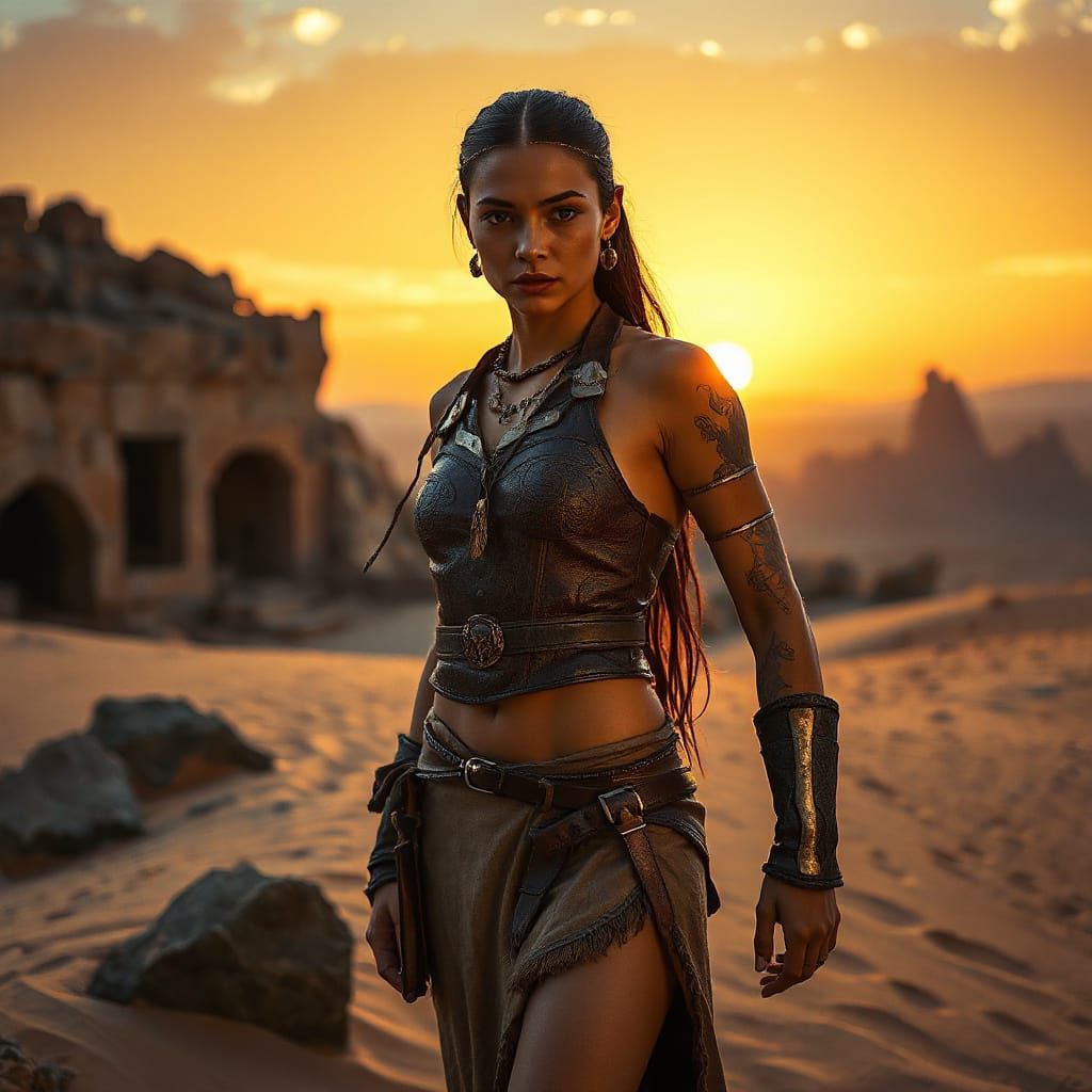 Ethereal Desert Warrior Maiden