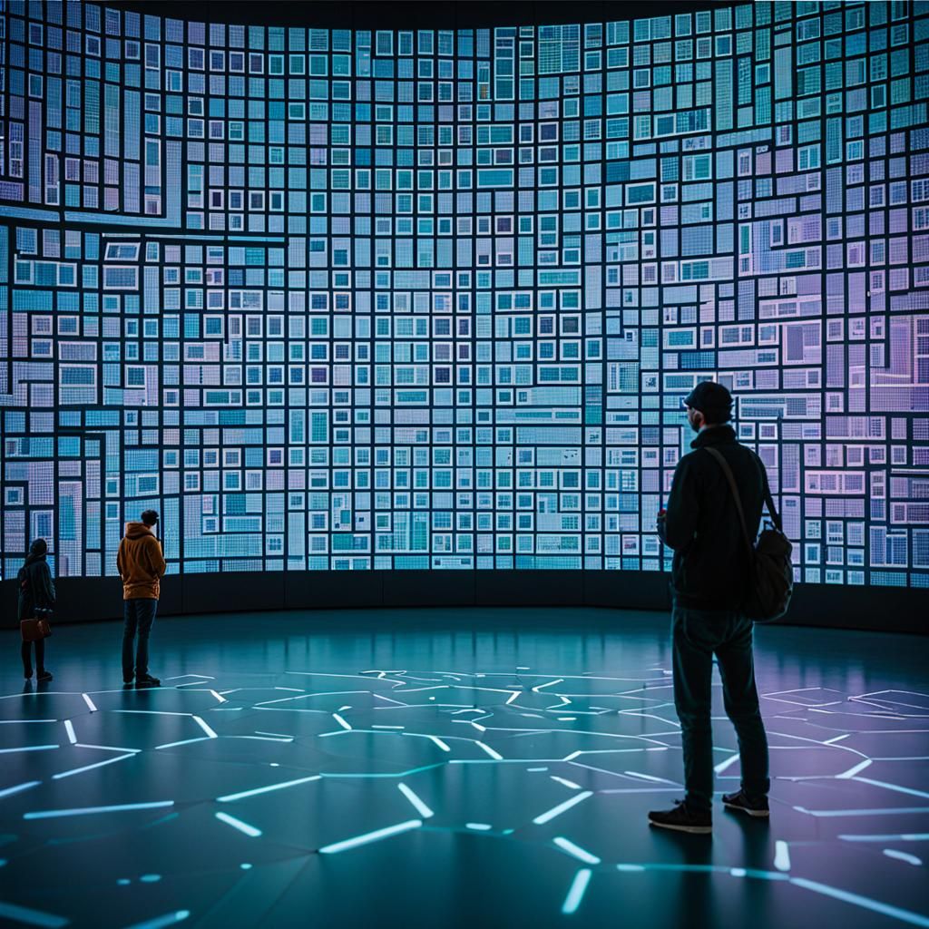 Interactive Math Exhibit with Tessera Patterns