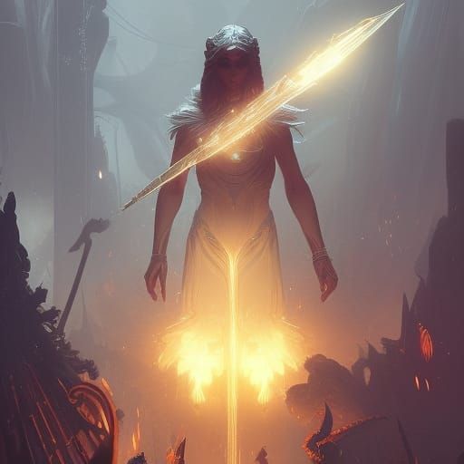 Artemis Dark Fantasy Concept Art in 8k