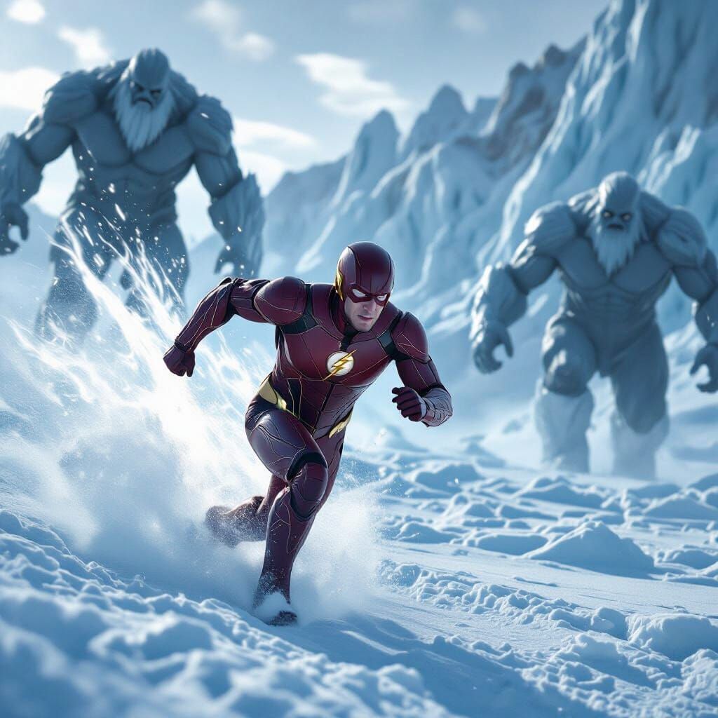 The Flash Outruns Frost Giants on Neptune