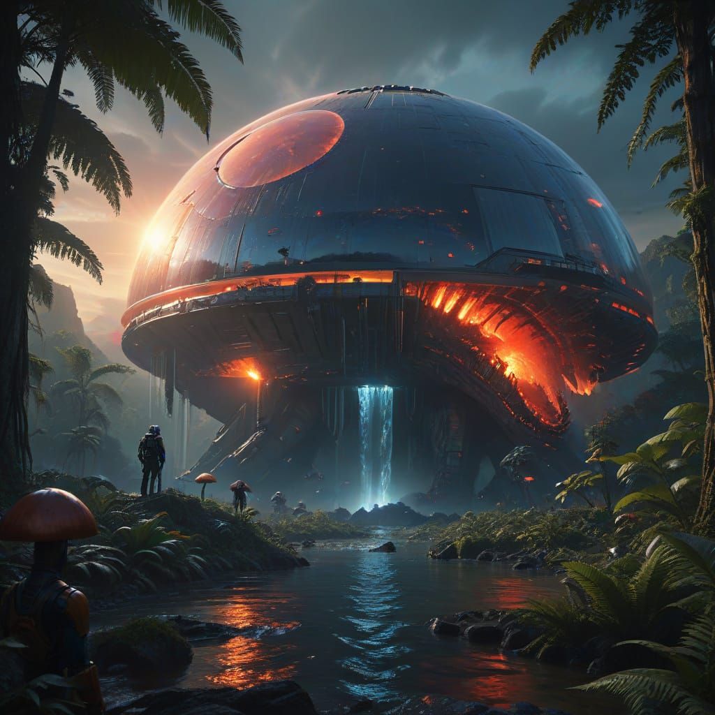 Breathtaking Exoplanet Waterfall in a Distant Double Sun Sys...