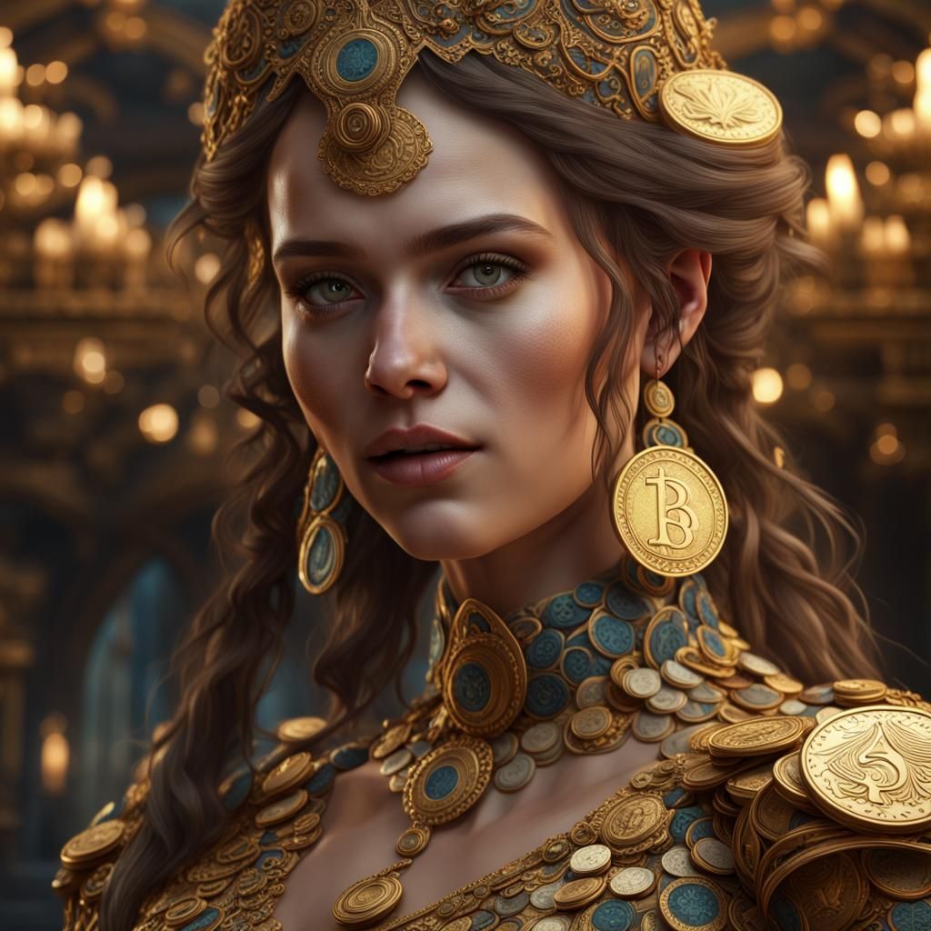 Coin Girl: Detailed Fantasy Concept Art