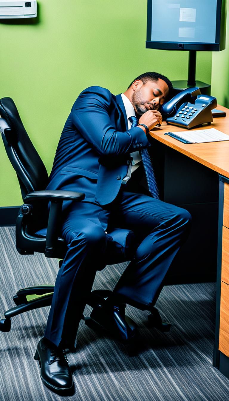 Help Desk Employee Asleep on the Job