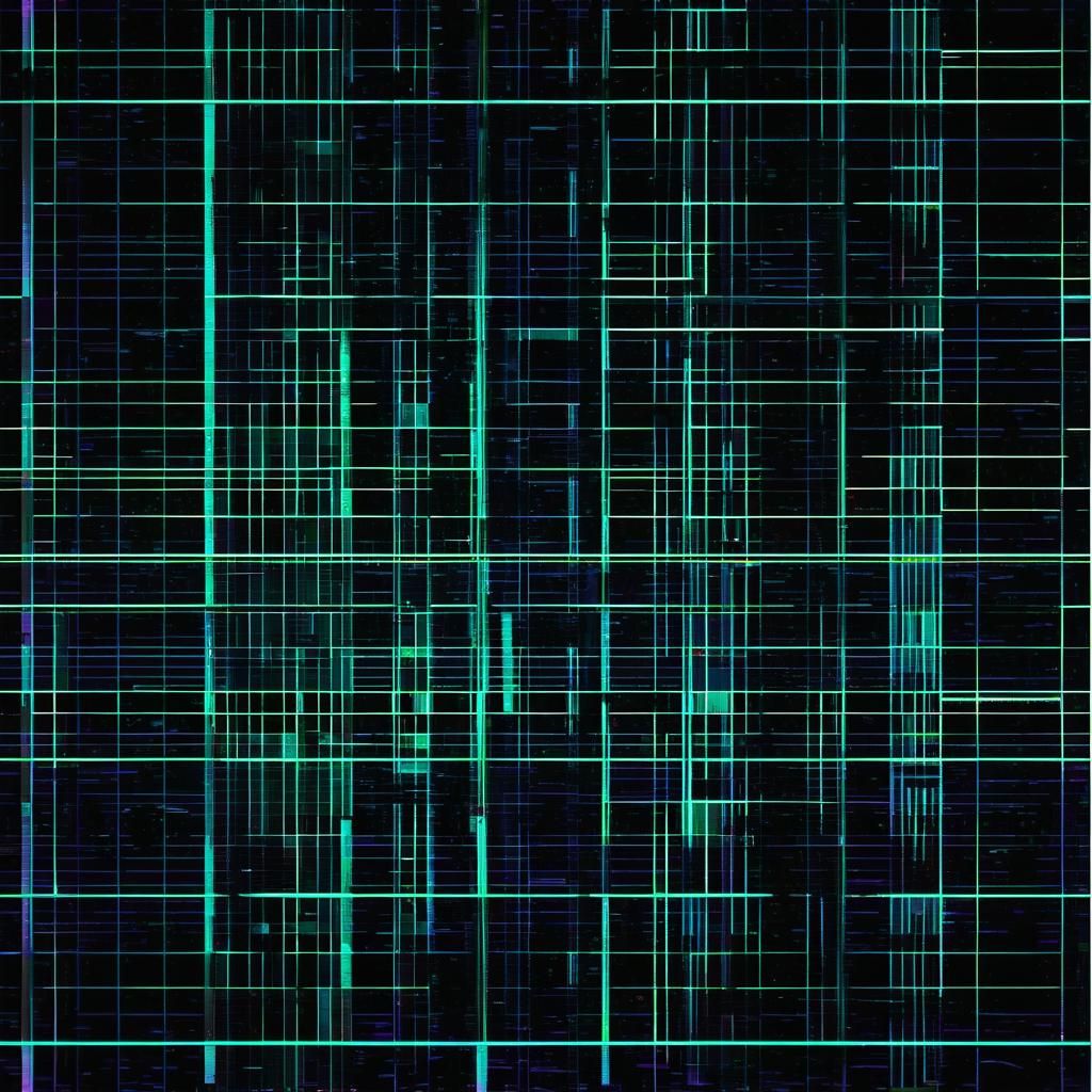 Analog Glitch Sonar Grid Art